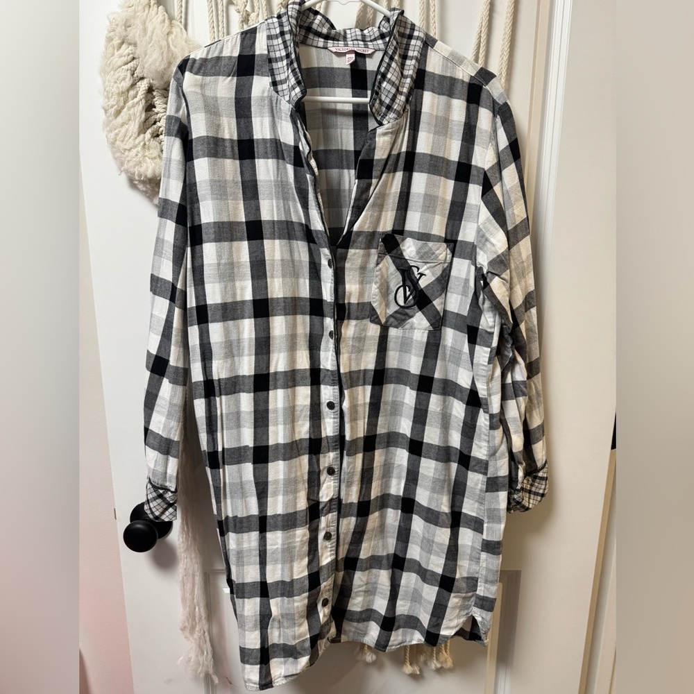 Victoria’s Secret button up sleep shirt